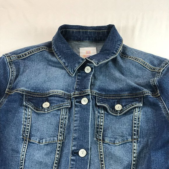Lularoe Jean Jacket Size M Medium Wash Denim Button Front - Picture 2 of 7